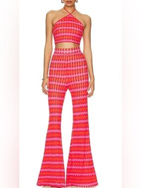 Show Me Your Mumu Tonya Tank & Susie Pant Set in Paradise Red/pink